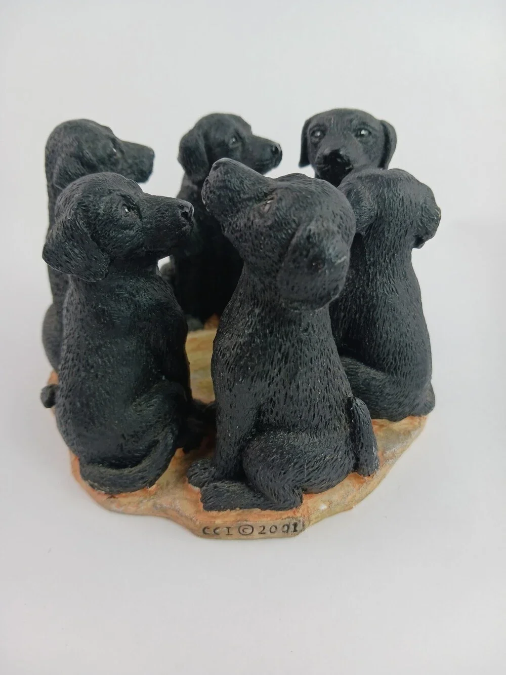 Black Lab Circle Votive Candle Holder Continental Creations #P608 S6328